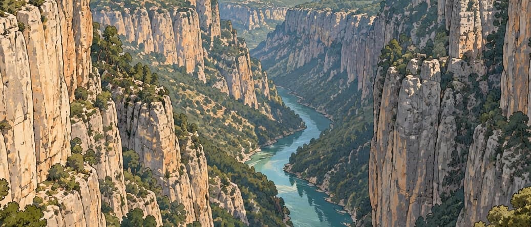 Illustration of Tazı Canyon, Antalya