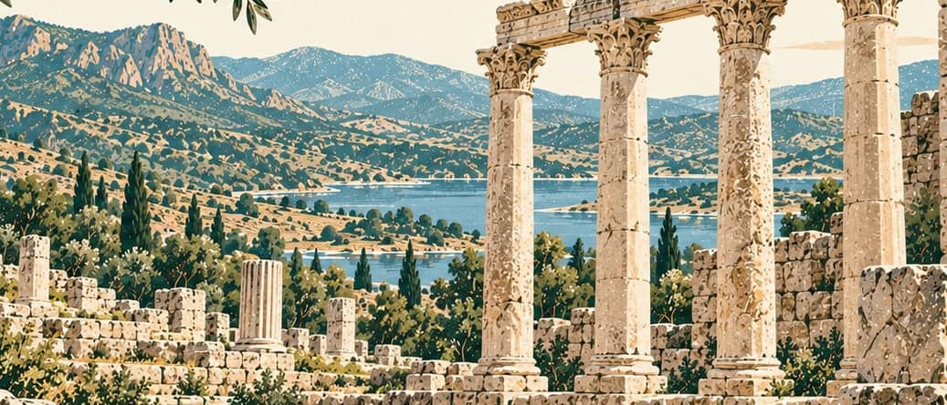 Illustration of Tynada Ruins, Isparta