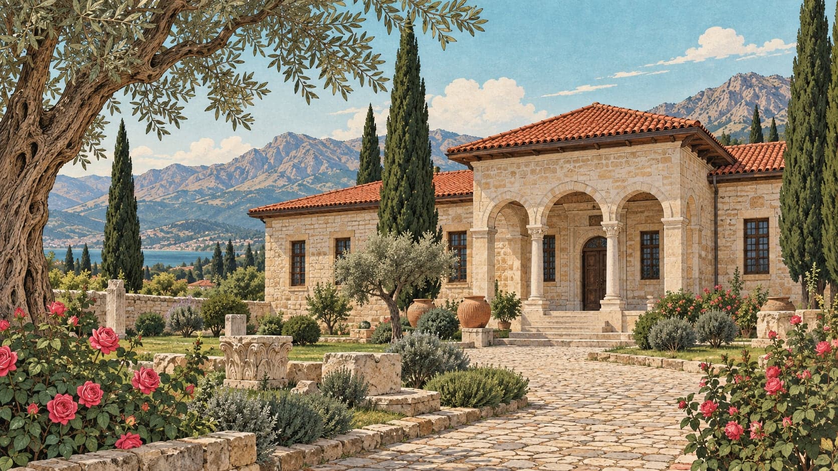 Illustration of Uluborlu Museum, Isparta