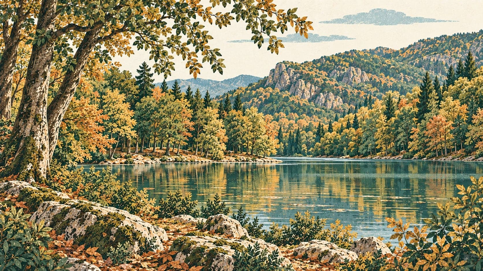 Illustration of Yedigöller National Park, Bolu