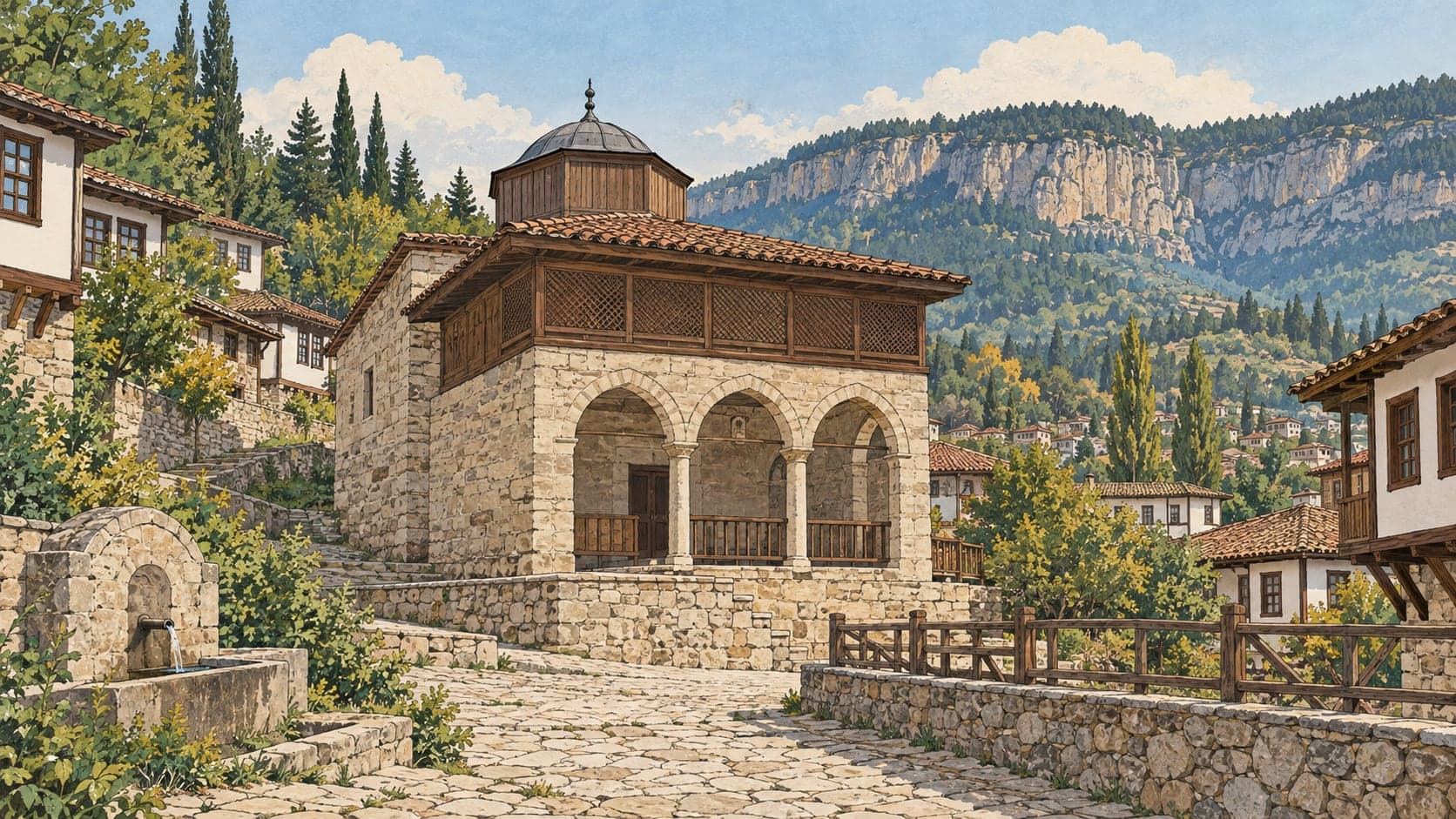 Illustration of Yörük Village, Karabük