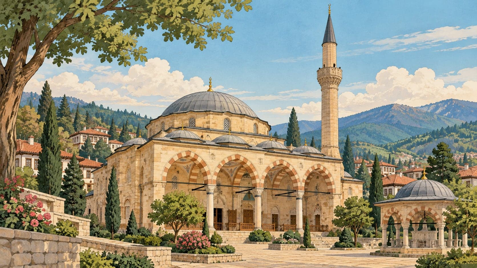 Zeynel Bey Tomb Tower çizimi, Batman