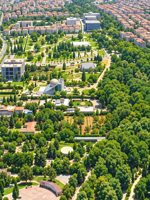 Ilustración: Parque Cultural Atatürk del 100.º Aniversario, Gaziantep