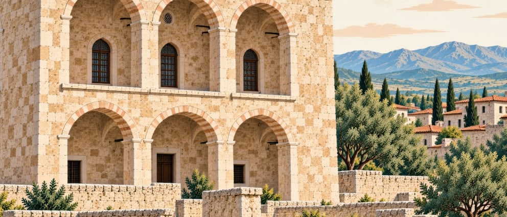 Abacıoğlu Caravanserai çizimi, İzmir