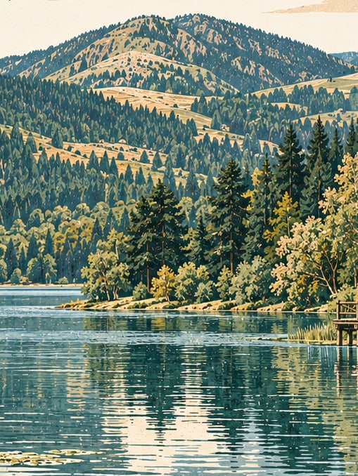 Ilustración: Parque Nacional del Lago Abant, Bolu