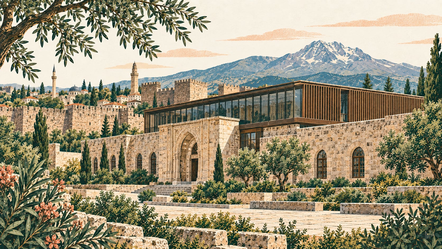 Abdullah Gül Müze ve Kütüphanesi çizimi, Kayseri