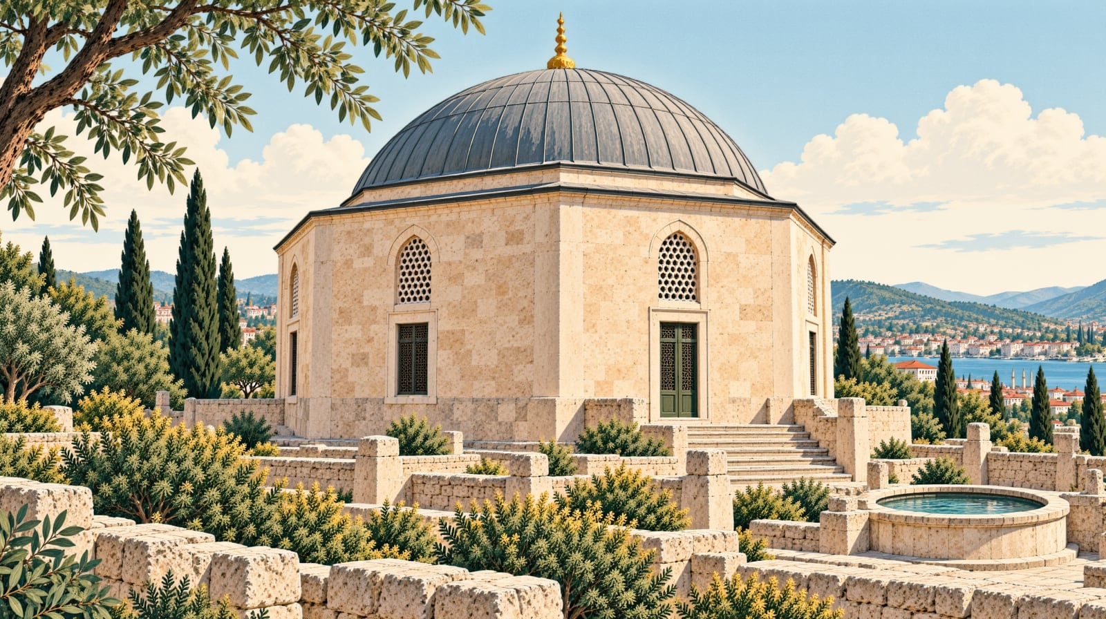Abdülvedud Sultan Tomb çizimi, İstanbul
