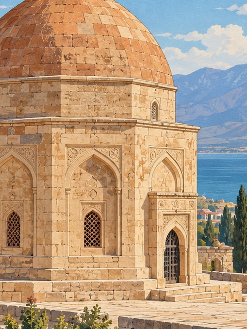Ilustración: Torre-mausoleo de Abdurrahman Baba, Van
