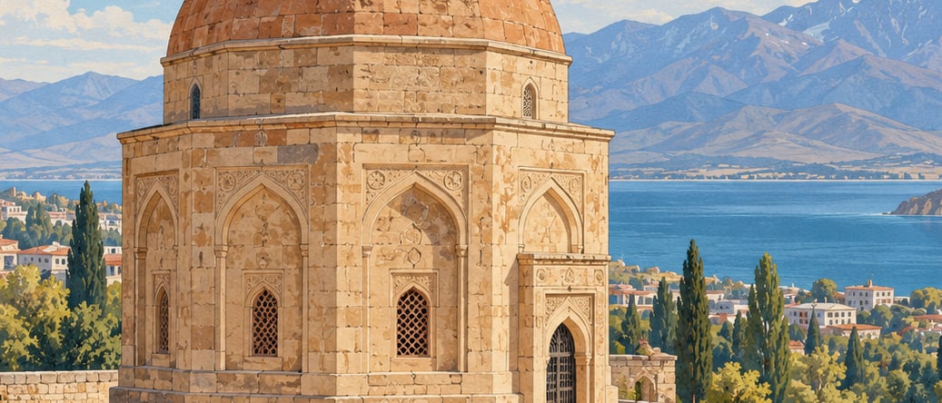 Abdurrahman Baba Tomb Tower çizimi, Van