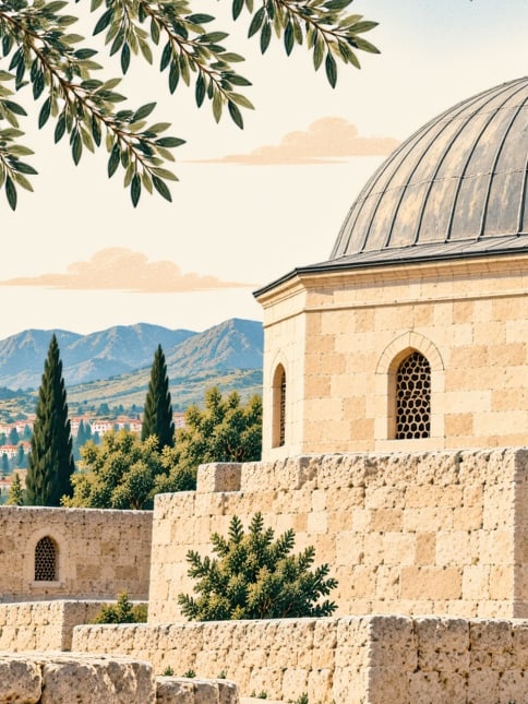 Ilustración: Tumba de Abdurrahman Gazi, Bitlis