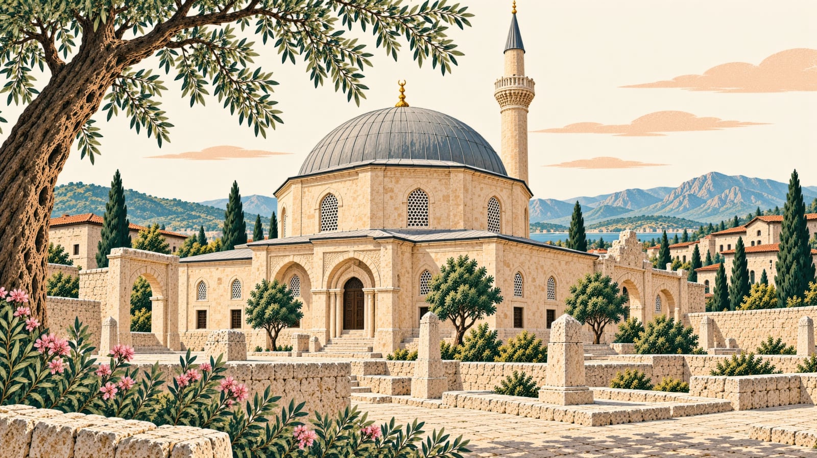 Abdurrahman Paşa Tomb çizimi, İstanbul
