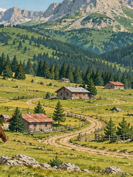 Ilustración: Meseta de Acelle, Sakarya