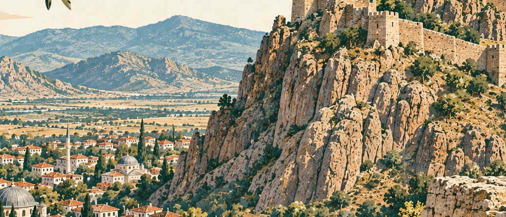 Afyonkarahisar Kalesi çizimi, Afyonkarahisar