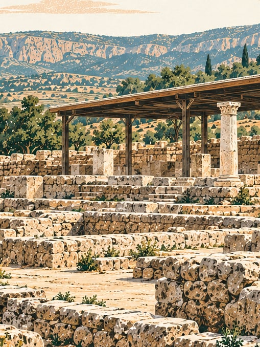 Ilustración: Yacimiento arqueológico de Ağcakent, Kilis