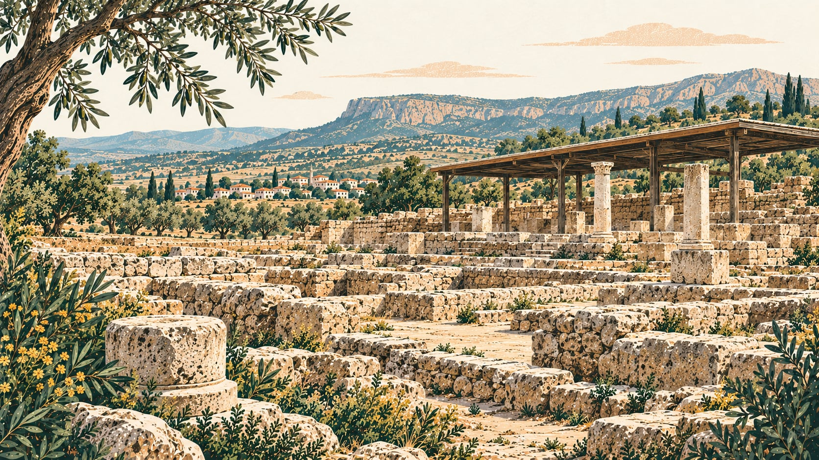 Ağcakent Archaeological Site çizimi, Kilis
