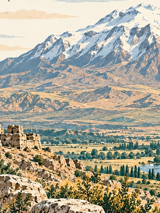Ağrı Mountain National Park çizimi, Ağrı