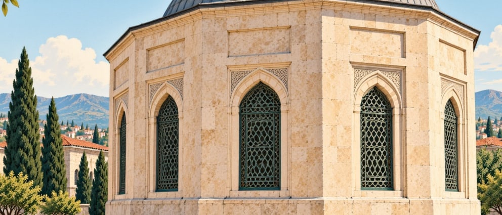Ahi Bayram (Ahi İbrahim) Tomb çizimi, Aydın