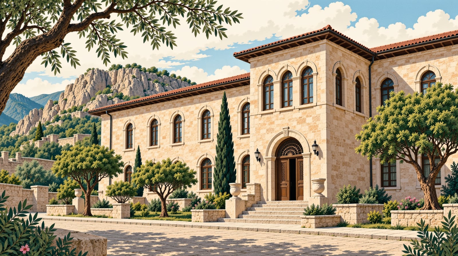 Ahi Evran Tradesmen and Craftsmen Museum çizimi, Kayseri