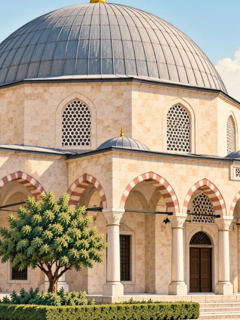 Ilustración: Mezquita de Ahi Evren Dede, Trabzon