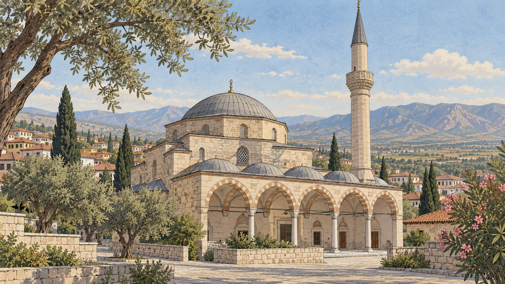 Ahmet Gazi Mosque çizimi, Aydın