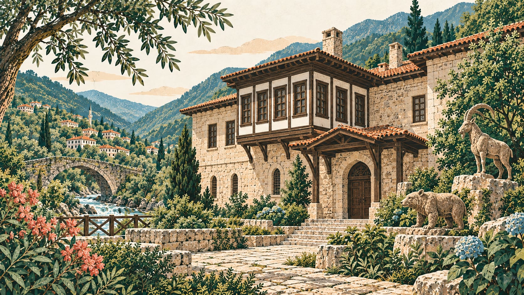 Ahmet Hamdi İshakoğlu Doğal Yaşam Müzesi çizimi, Rize