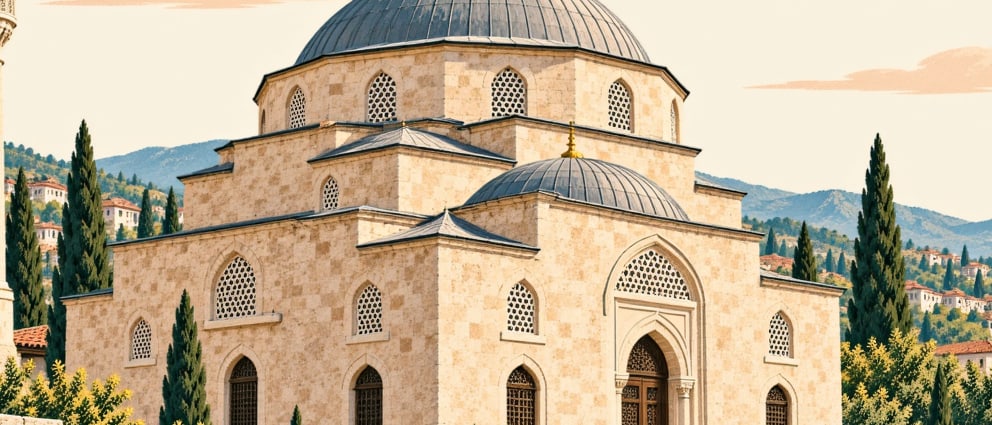 Ahmet Şemsi Paşa Mosque çizimi, Aydın