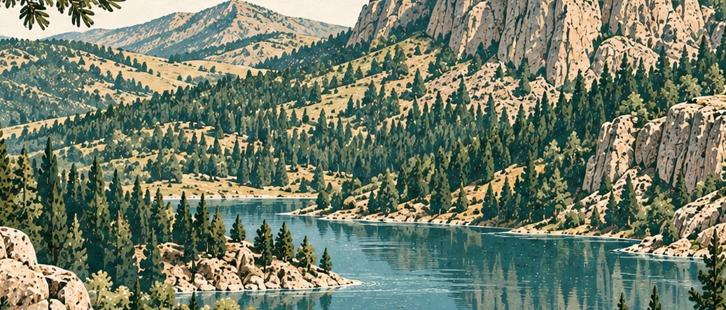 Akdağ National Park çizimi, Afyonkarahisar