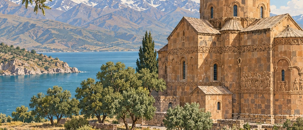 Akdamar Memorial Museum (Kutsal Haç Church) çizimi, Van