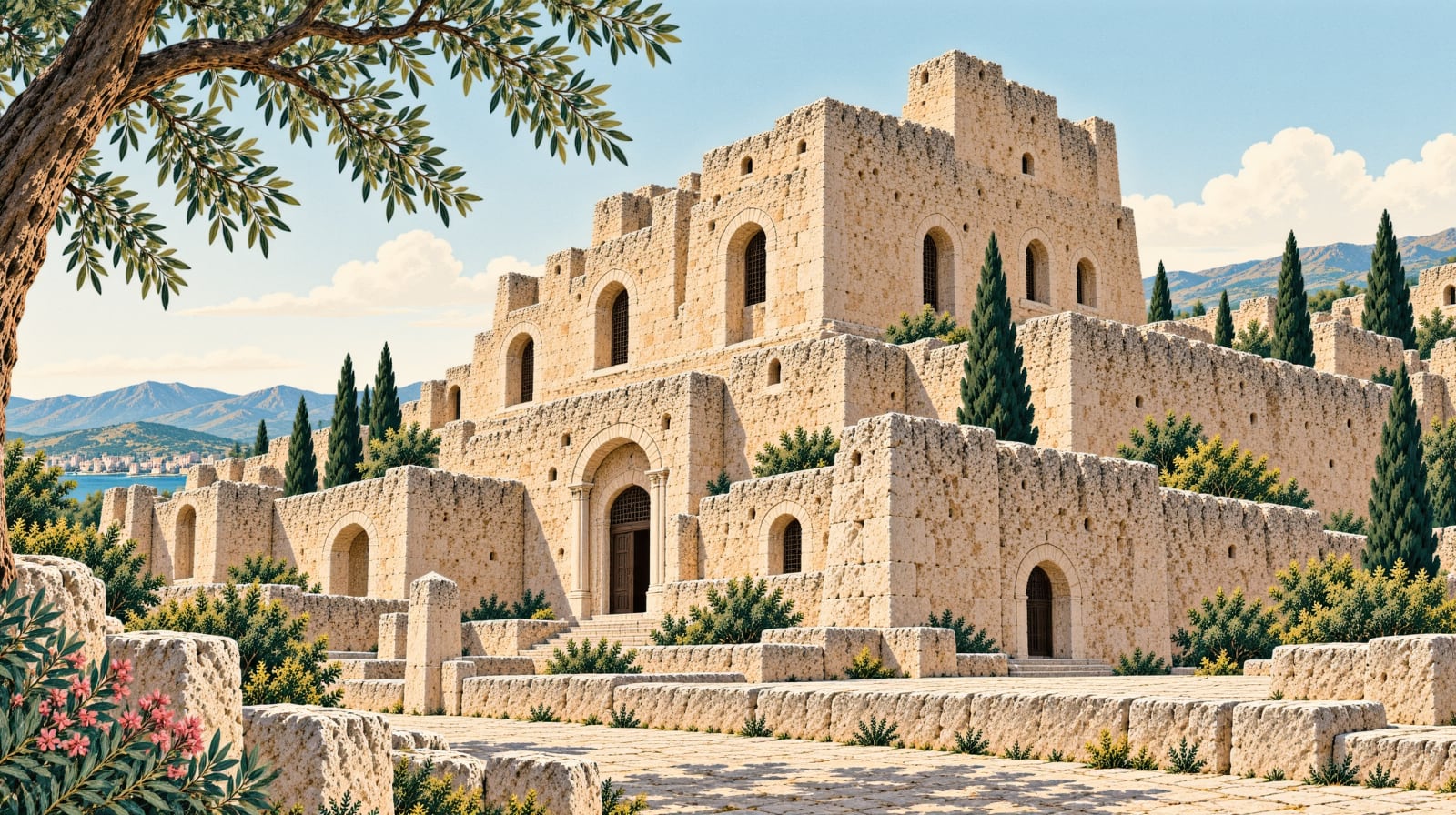 Akhisar Castle çizimi, Eskişehir