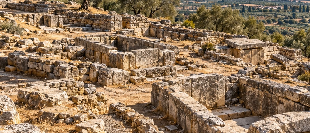 Akhisar Hill Tombs çizimi, Manisa
