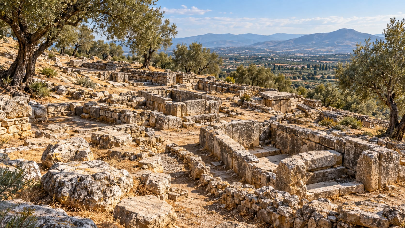 Akhisar Hill Tombs çizimi, Manisa