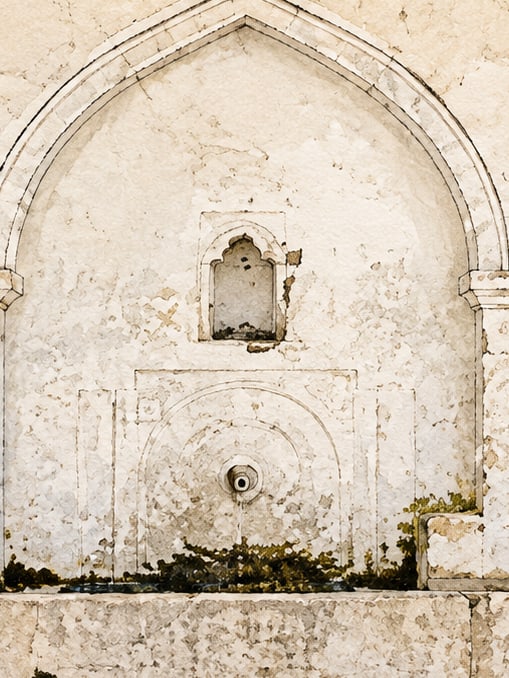 Ilustración: Fuente de Akmescit, Isparta