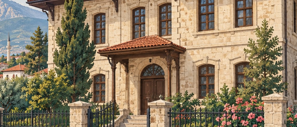 Akşehir Western Front Headquarters Museum çizimi, Konya
