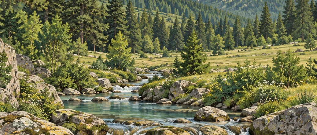 Aksu Nature Park çizimi, Çorum