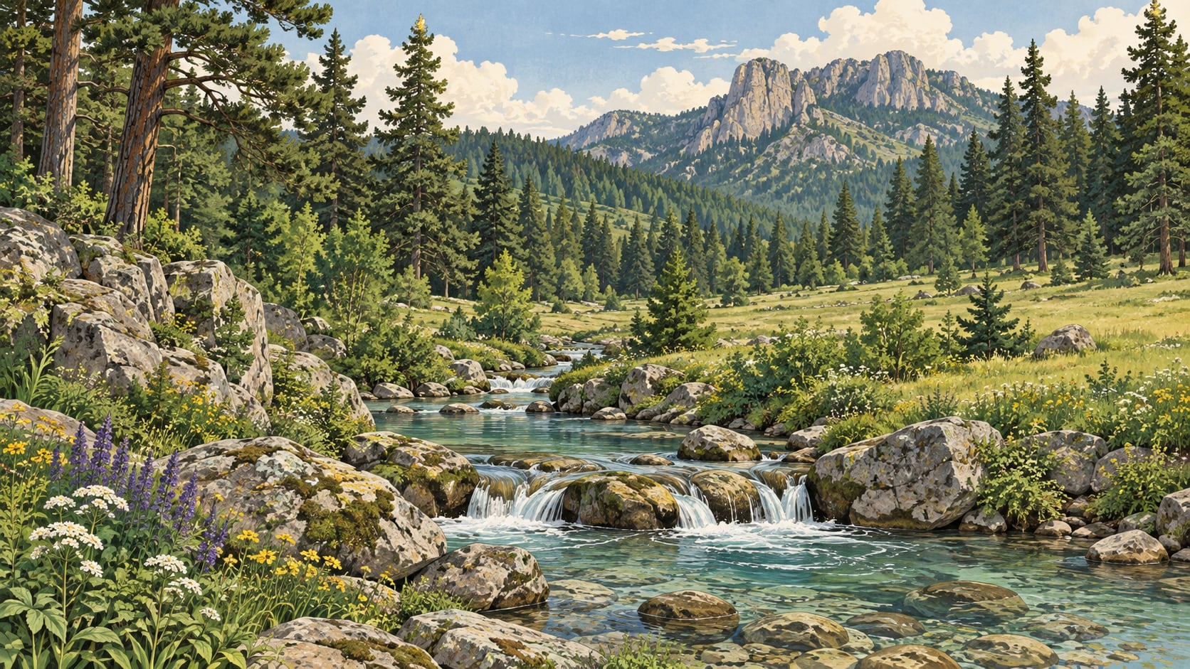 Aksu Nature Park çizimi, Çorum