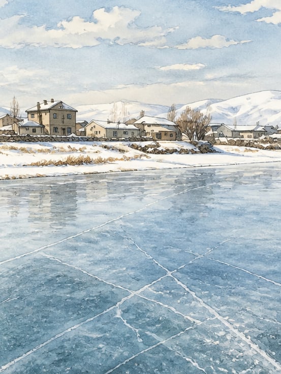 Ilustración: Lago Aktaş, Ardahan