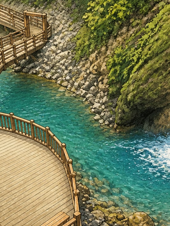 Ilustración: Cascada de Aktaş, Düzce