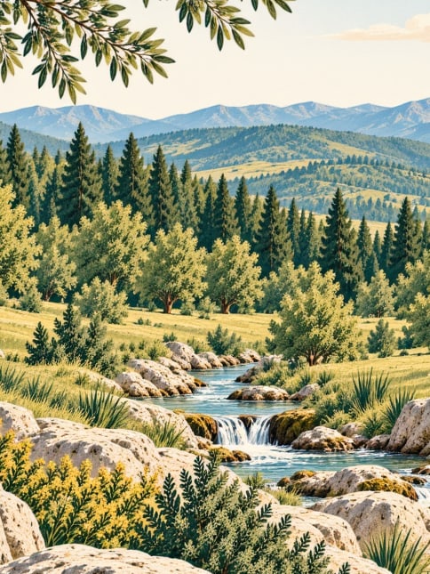 Ilustración: Parque Natural Akyokuş, Konya