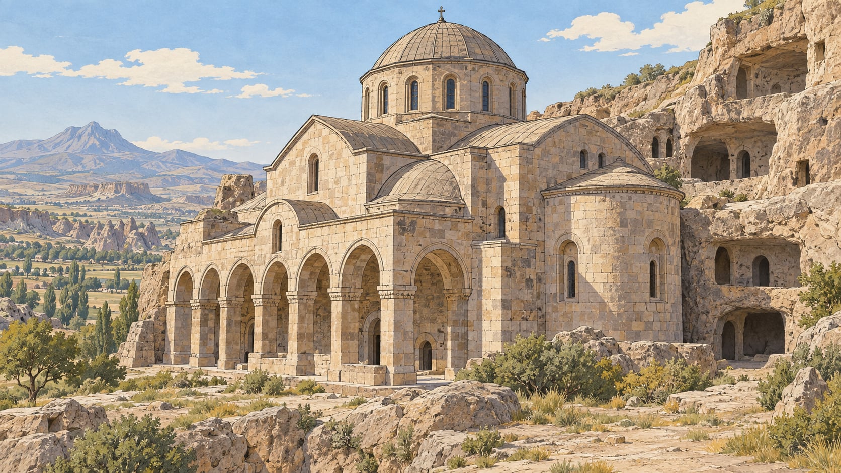 Ala Church çizimi, Aksaray