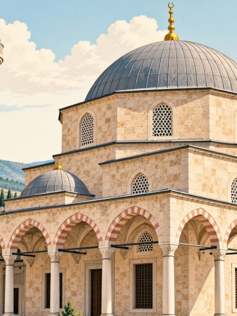 Ilustración: Mezquita Alaaddin, Ankara