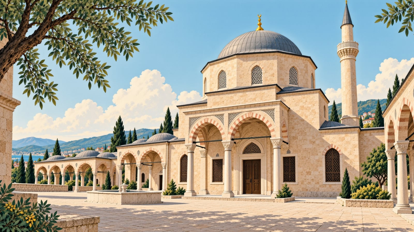 Alaaddin Mosque çizimi, Isparta