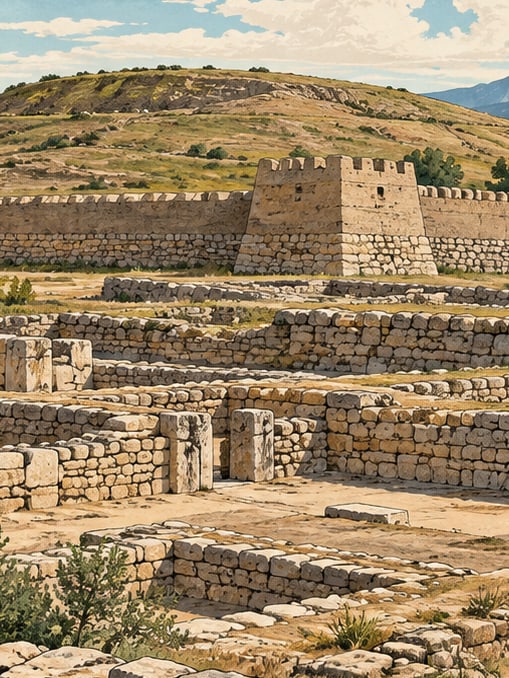 Ilustración: Yacimiento arqueológico de Alacahöyük, Çorum