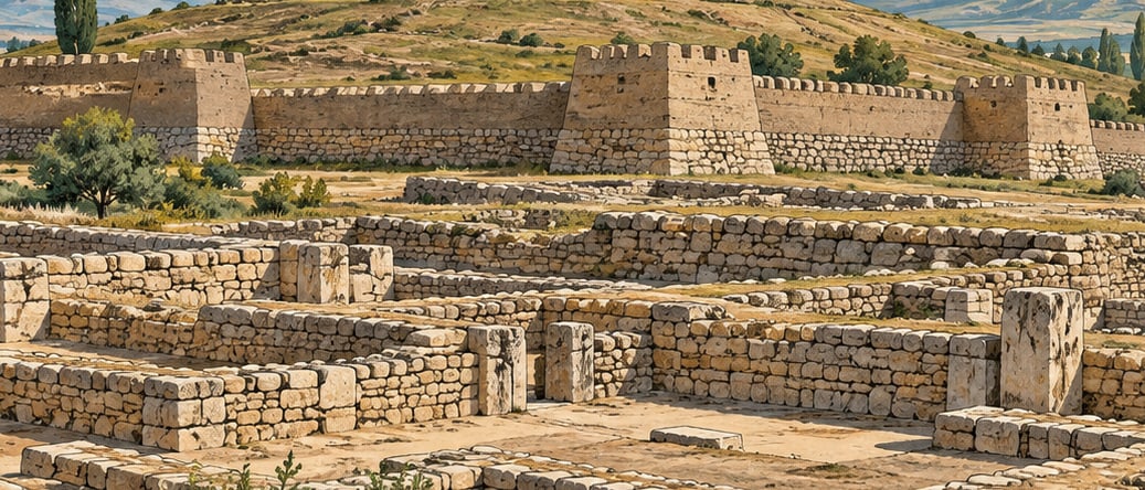 Alacahöyük Archaeological Site çizimi, Çorum