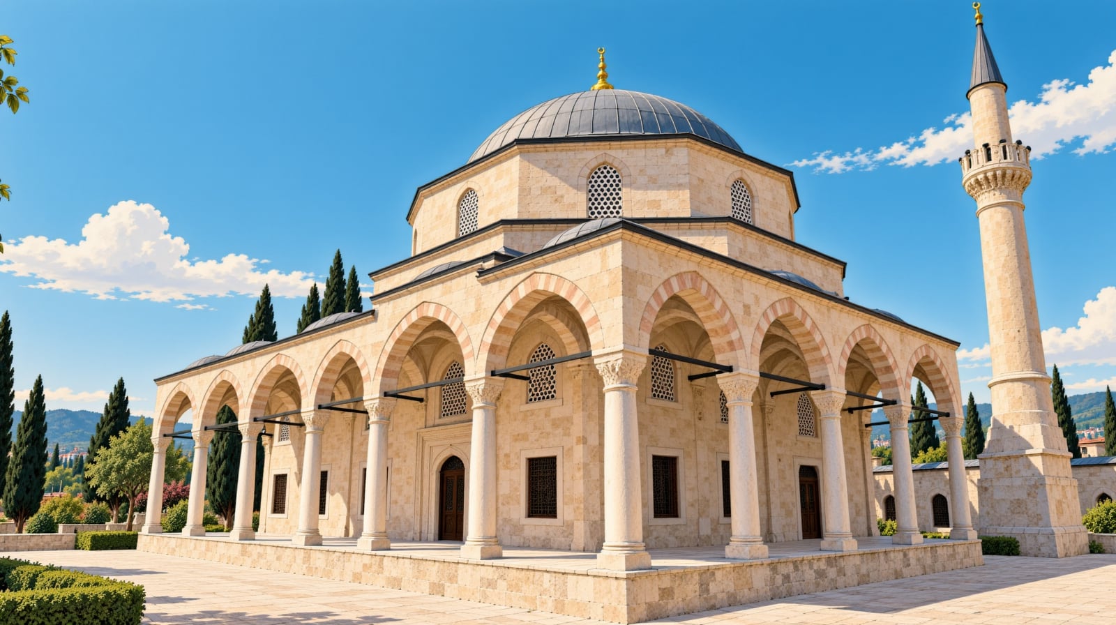 Alacalı Mosque çizimi, Elazığ