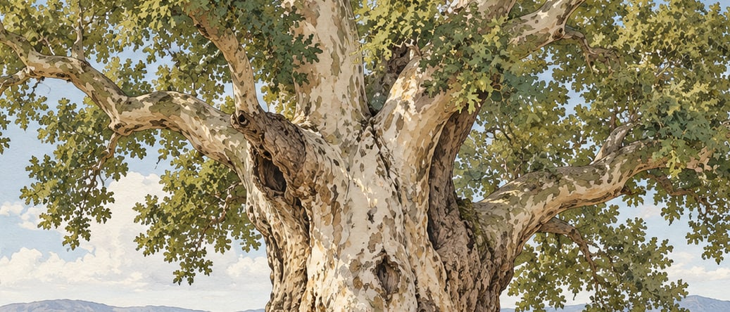 Alanın Juniper Natural Monument çizimi, Erzincan