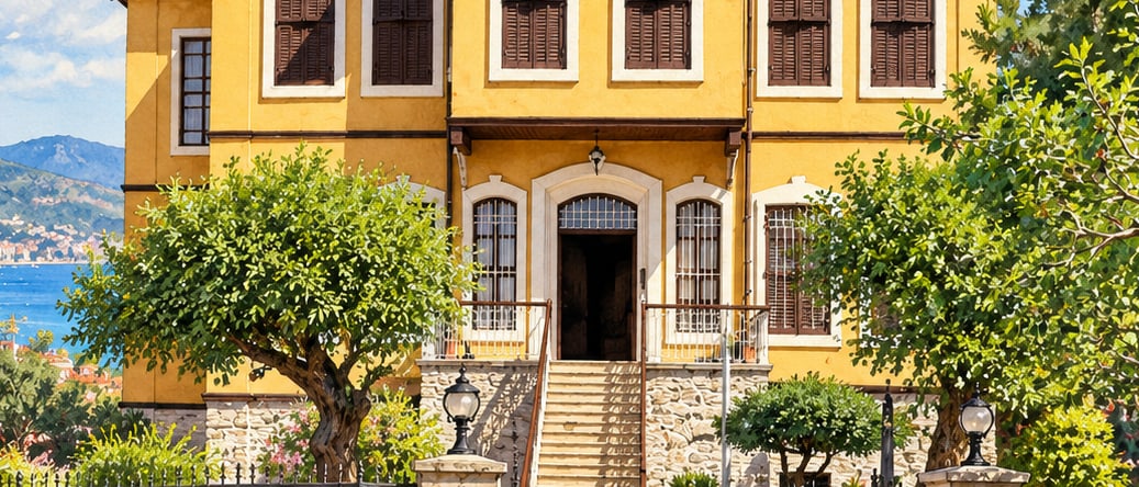 Alanya Atatürk House Museum çizimi, Antalya
