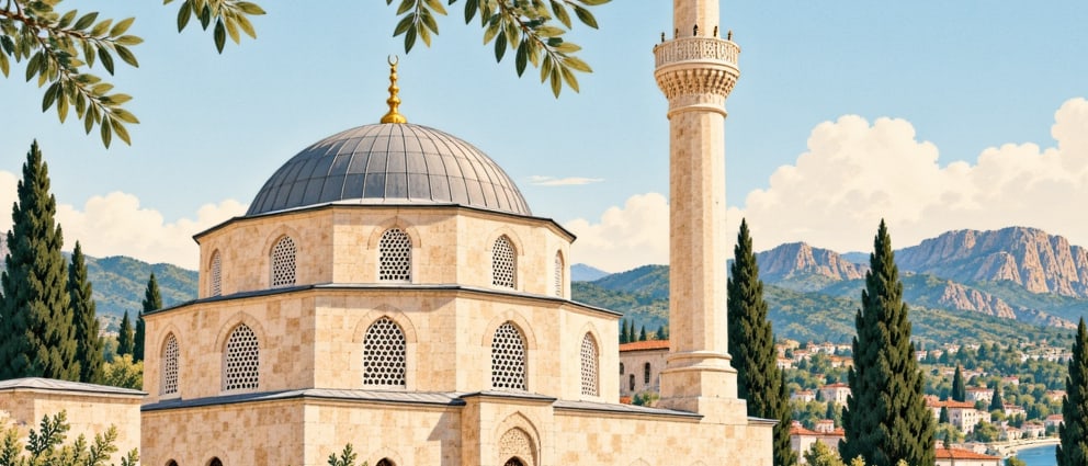Alaşehir Yıldırım Bayezid Mosque çizimi, Manisa