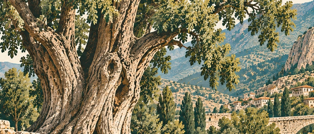 Aliağanın Kavağı Natural Monument çizimi, Gümüşhane