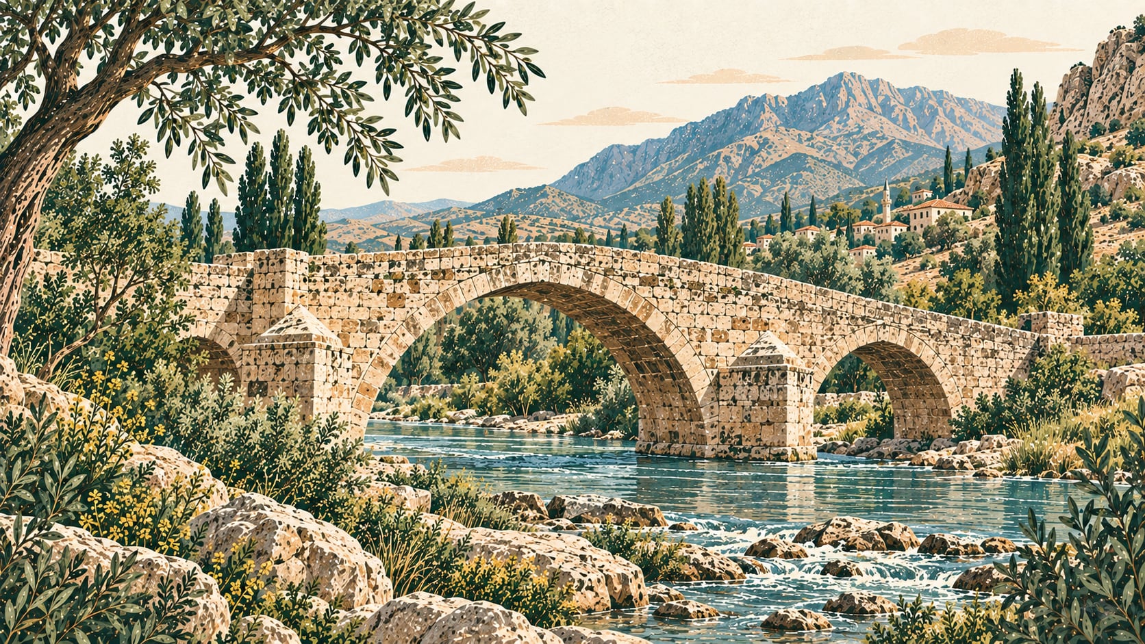 Aliköçek (Elli Küçe) Çayı Köprüsü çizimi, Iğdır