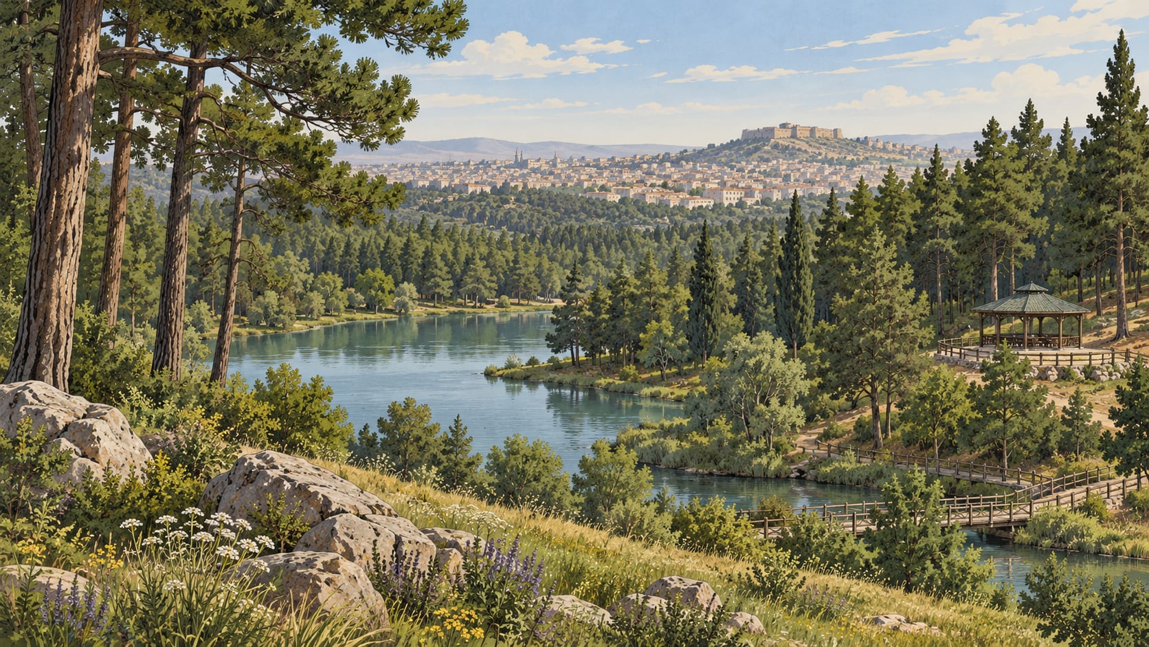 Alleben-Yamaçtepe Nature Park çizimi, Gaziantep